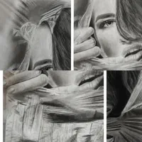 سفارش چهره سیاه قلم|تابلو، نقاشی، عکس|بندر گناوه, |دیوار