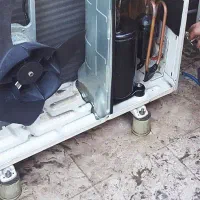 کولر پنجره ای. واسپیلت. خراب. موتور سوخته برمیدارم