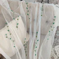 گلدوزی با دست،حرفه‌ای و ظریف،قبول سفارش،تور عروس