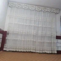 پرده پذیرایی پلیسه همراه با پنل وپرده اتاق خواب|پرده، رانر، رومیزی|اهواز, گلستان|دیوار