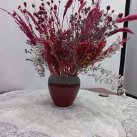 گلدان دکوری با گلهای خشک مصنوعی لاکچری|گل مصنوعی|اهواز, رسالت|دیوار