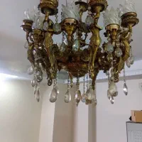 لوستر مدل فرشته برنجی ۱۶شاخه. وزن ۲۵ کیلو