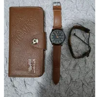 ساعت و دستبند رولکس و کیف پول چرم