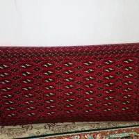 پشتی ترکمن دو جفت با ی قالیچه عتیقه لری