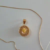 پلاک زنجیر ورساچ طلا