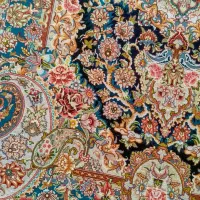 زر نیم سالاری ابریشم|فرش|تبریز, |دیوار