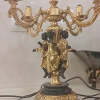 شمعدان پایه برنز