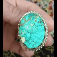 انگشتر فیروزه نیشابوری کلکسیونی قواره بزرگ|جواهرات|آبادان, |دیوار