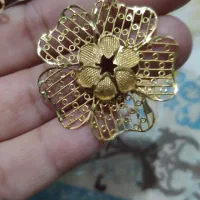 انگشتر گل بزرگ طلا|جواهرات|برازجان, |دیوار