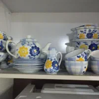 ظروف گل پنبه ای اصل|ظروف سرو و پذیرایی|ساوه, |دیوار