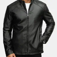 کت چرم وارداتی ، کاپشن چرم مردانه مشکی ساده تا 5xl|لباس|مشهد, هفده شهریور|دیوار