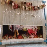 تابلو فرش نیمه بافته شده مهر خواهری