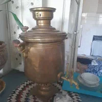 سماور ذغالی برنجی آفتابه پارچ تشت مس مسی