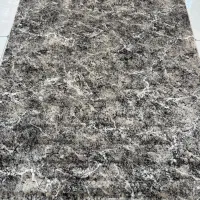 فرش مدرن طوسی مشکی سفید