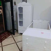 کمد بوفه دار + تخت نوزاد نوجوان|تخت و صندلی بچه|تهران, سلیمانی|دیوار