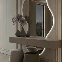 طراحی،نصب وفروش انواع آینه های بک لایت|آینه|کاشان, شهرک امیرالمومنین|دیوار