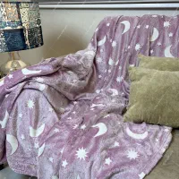 پتو مسافرتی طرح شب نما سایز دو نفره مارک جی بی