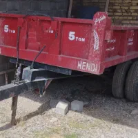 گاری پشت تراکتوری جفت چرخ ۵ تنی