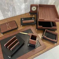 ست رومیزی اداری و جا کلیدی فلزی در ابعاد مختلف