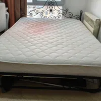 تخت خواب دو نفره فرفوژه با تشک دونفره سالم|تخت و سرویس خواب|تهران, قیطریه|دیوار