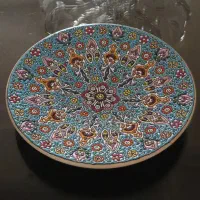 میناکاری لعاب روی سفال کار دست