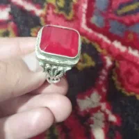 انگشتر نقره با نگین یاقوت یخی|بدلیجات|تبریز, |دیوار
