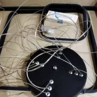 لوستر مدرن مربع ای سقفی سه تایی جنس فلزی|لوستر و چراغ آویز|تهران, تاکسیرانی|دیوار