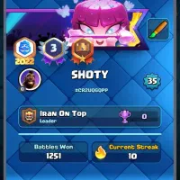 اکانت کلش رویال لول 35