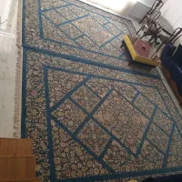 دو عدد فرش ماشینی برند فرهی (ابی درباری)|فرش|سیرجان, |دیوار