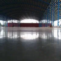 اجرای بتن ریزی ماله پروانه ای سوله پارکینگ محوطه