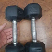 دمبل ۷/۵ کیلویی شش ضلعی یک جفت