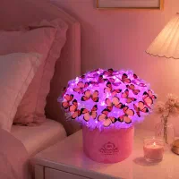 دسته‌گل پروانه‌ای هدیه ماندگار و لاکچری