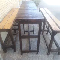 میز و نیمکت کافه قهوه فروشی فست فود مغازه|میز و صندلی غذاخوری|شاهین‌شهر, نبوت|دیوار