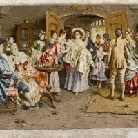 تابلو‌فرش ابریشم مارکدار بزرگ