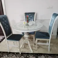 میز غذاخوری 4نفره|میز و صندلی غذاخوری|قم, دروازه ری|دیوار