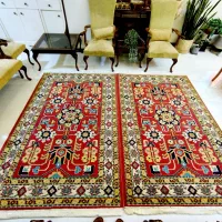 ۲ تخته فرش ۶ متری ساوین کاشان طرح دستبافت|فرش|کرج, ساماندهی|دیوار