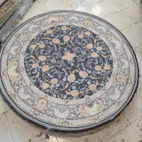 دایره گرد فرش اکرولیک ۱۵۰ در ۱۵۰ افشان هیوا روژین|فرش|مشهد, امیر|دیوار