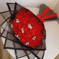 انواع دسته و باکس گل های روبانی