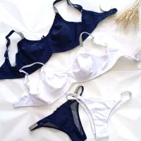 ست شورت سوتین لباس زیر نخ پنبه نگینی|لباس|اصفهان, شهرک کاوه|دیوار