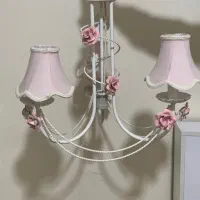 لوستر سه شاخه دخترانه طرح فانتزی