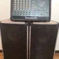 اکو آمپلی فایر تندر 900 همراه 2 عدد باند2 عدد پایه