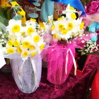 گلدان گل نرگس|گل مصنوعی|صفادشت, |دیوار