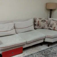 راحتی هفت نفره به همراه میز و جا کفشی|مبلمان خانگی و میز عسلی|کرج, کوی امامیه|دیوار