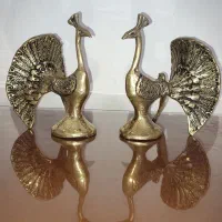 جفت طاووس برنج تو پر|صنایع دستی و سایر لوازم تزئینی|الیگودرز, |دیوار