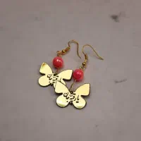 گوشواره نذری ، هدیه یا رقیه طلایی رنگ|بدلیجات|خمینی‌شهر, |دیوار