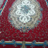 فرش ۱۲ متری جفت(دو شانه) قرمز قدیمی