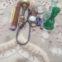 دو عدد قلیون چوبی
