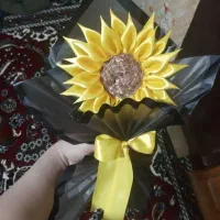 دسته گل روبانی