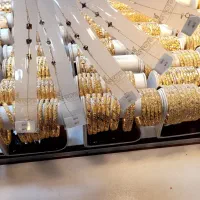 طلا دست بند و گردنی مینیاتوری طلا