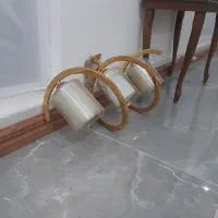 لوستر ۳ شعله طلایی